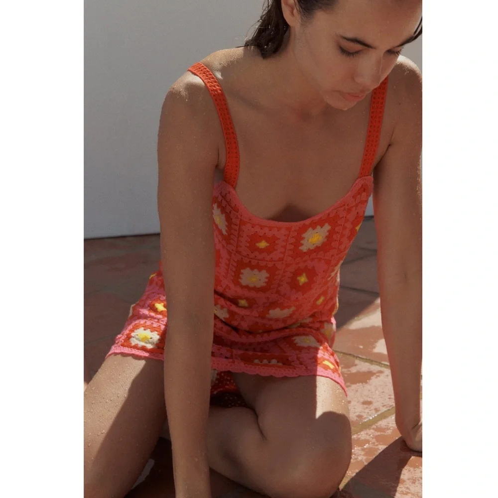 Zara CROCHET MINI DRESS - Picture 15 of 16